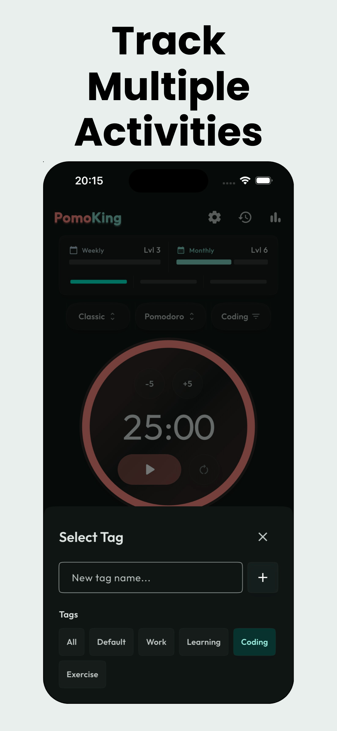 Custom Activity Tags