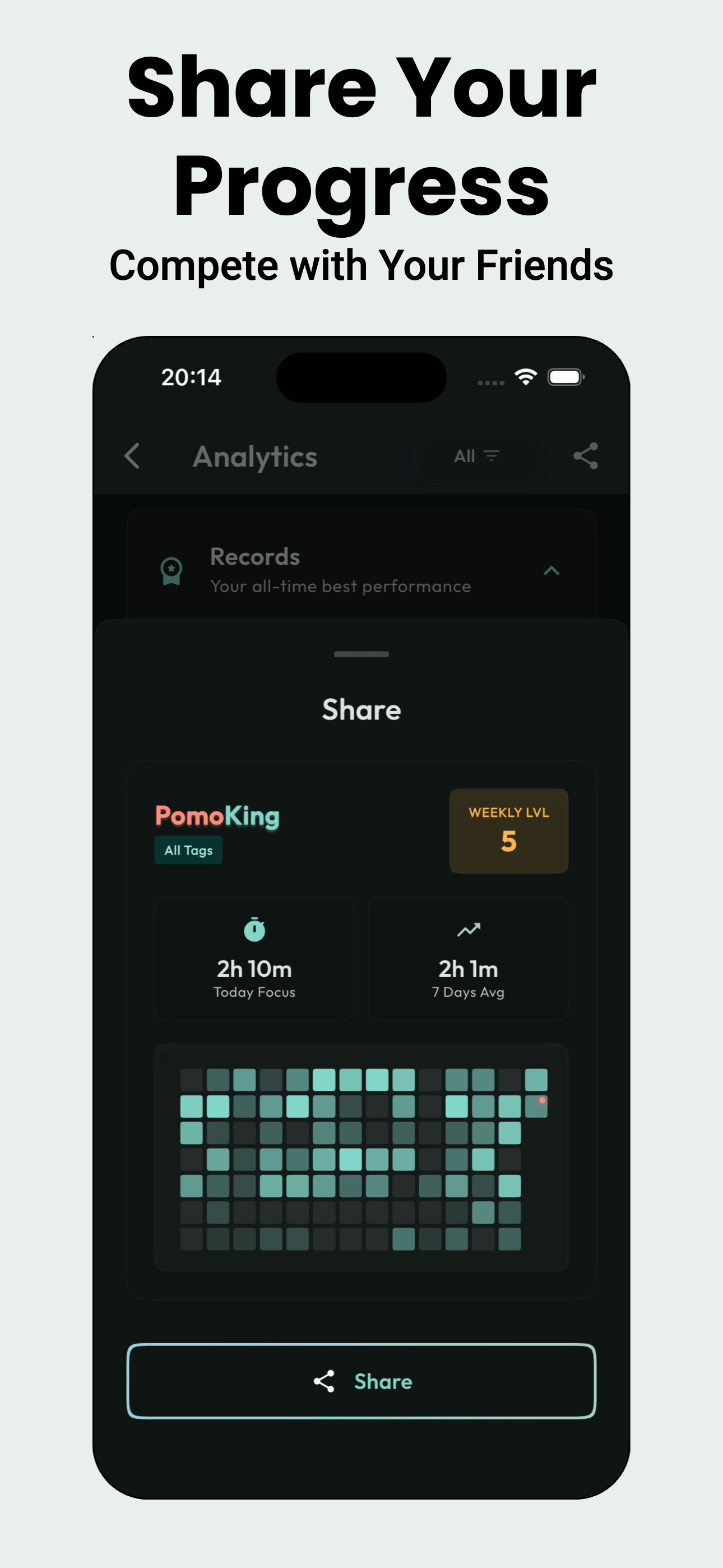 Focus Score and Achievements
